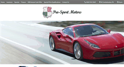 Desktop Screenshot of pro-sport.us